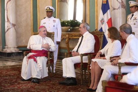 Presidente Abinader Recibe Cartas Credenciales Del Nuevo Nuncio