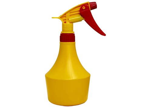 Yellow Hdpe Spray Bottle 500ml With Red Yellow Sprayer Eround