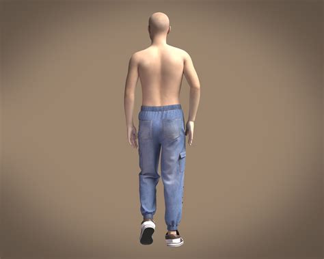 Denim Wash Pant Model Turbosquid