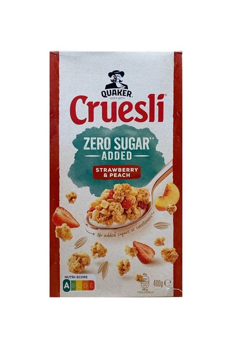 Quaker Zero Sugar Added Strawberry Peach 400 G