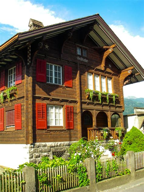 Old country chalet near Sarganz Switzerland. | Swiss chalet, Chalet