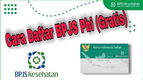 Cara Daftar BPJS Kesehatan Pbi Gratis Dari Pemerintah YouTube