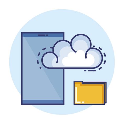 Premium Vector Cloud Computing Set Flat Icons