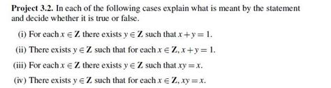 Solved In Each Of The Following Cases Explain What Is Meant