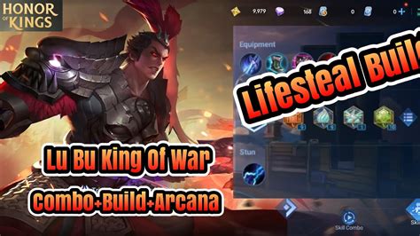 LU BU COMBO BUILD ARCANA LIFESTEAL MODE HONOR OF KINGS Hok