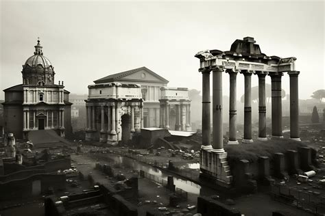 ancient Roman ruins at the Roman Forum Generative AI 32492728 Stock ...