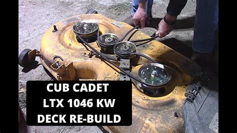 Cub Cadet LTX 1046 KW Oil Change Deck Work DIY YouTube