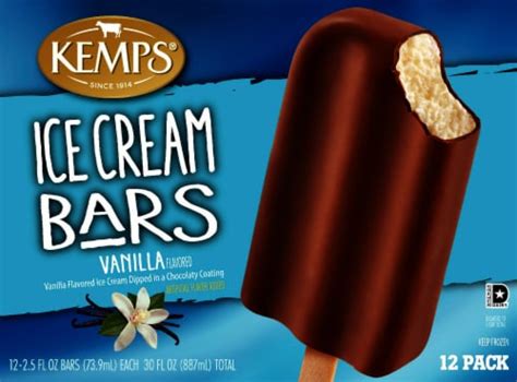 Kemps Vanilla Ice Cream Bars 12 Ct Kroger