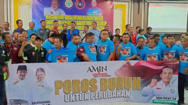 Foto Poros Buruh Perubahan Di Jambi Dukung Dan Siap Menangkan Duet