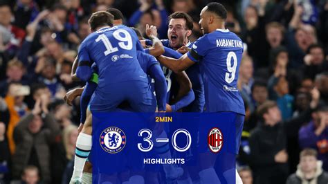 Chelsea Ac Milan Champions League Highlights Video Official