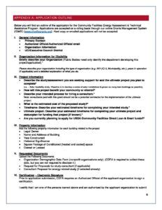 CDFA Community Facilties Energy Assessment Application And Program