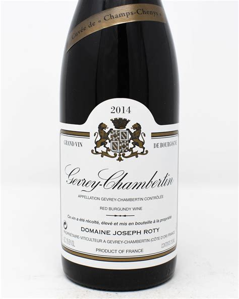 Joseph Roty Gevrey Chambertin Champs Chenys 2014 Princeville Wine