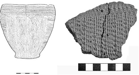 The distribution of the decoration in the fragment of pottery from Late ...