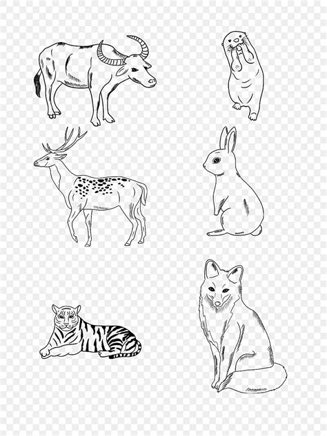 Small Cartoon Animal Line Drawing Vector Material, Car Drawing, Cartoon ...