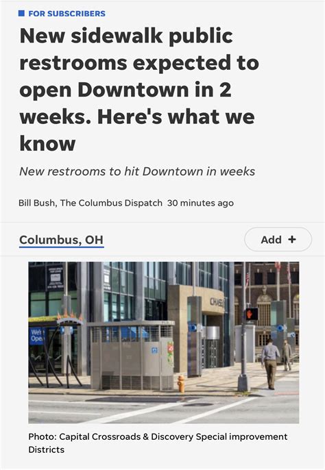 Coming Soon: Permanent Public Restrooms in Downtown Columbus : r/Columbus