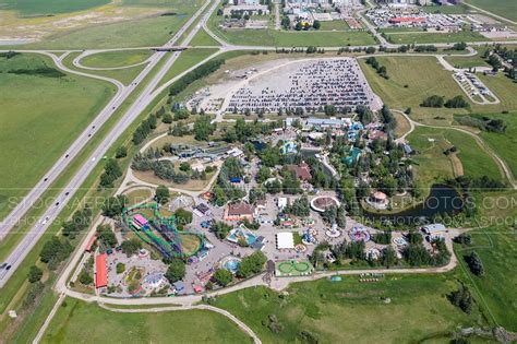 Aerial Photo Calaway Park Calgary