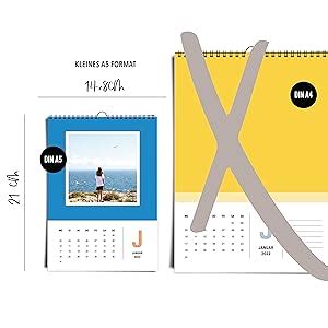 A Kleiner Fotokalender Bastelkalender Kreativkalender Bunt