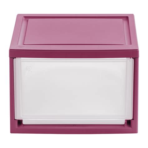 Iris Usa 14 5 Qt 3 6 Gal Stackable Plastic Storage Drawer Plum