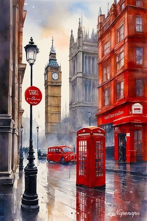 Pin By Hardeep Singh Benipal On London Street In London Painting