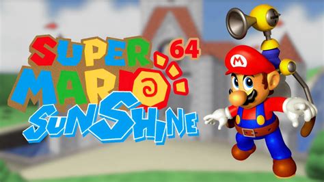 Super Mario Sunshine In Sm64 Longplay N64 Youtube