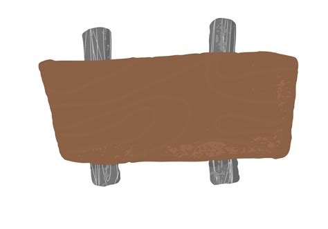 wooden sign isolated illustration  vector art  vecteezy