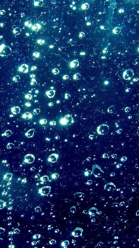 Abstract Water Blue Bubbles Iphone Wallpaper