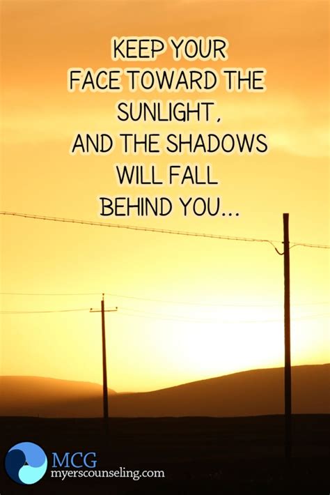 Inspirational Quote of the Day: Sun and Shadows – Myers Counseling Group