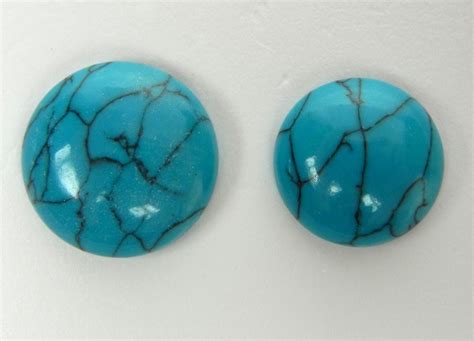 Synthetic Turquoise Round Cabochons