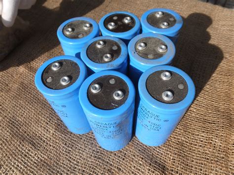 Large Capacitor Large Blue Capacitor Electronic Capacitor Etsy