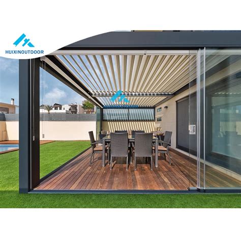 Louvre Retractable Roof Awning Jardin Wood Gazebooutdoor Alu Bioclimatica Pergola Pergola