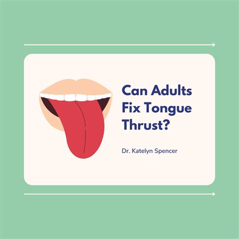 how to fix tongue thrust in adults