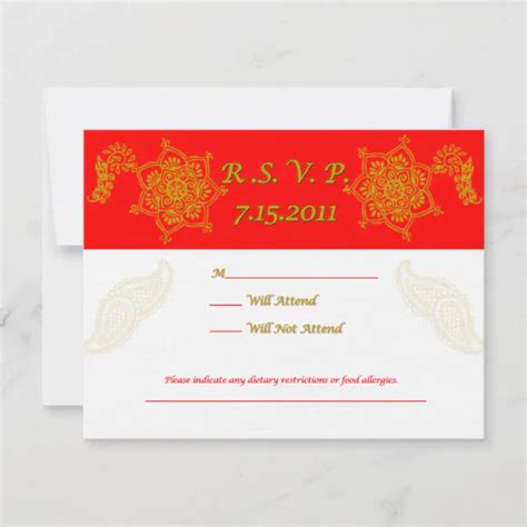 RVSP-1 RSVP CARD | Zazzle