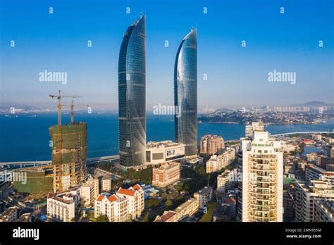 xiamen modern city skyline  res stock photography  images alamy