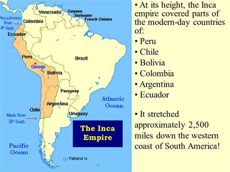 Inca Empire On World Map Map