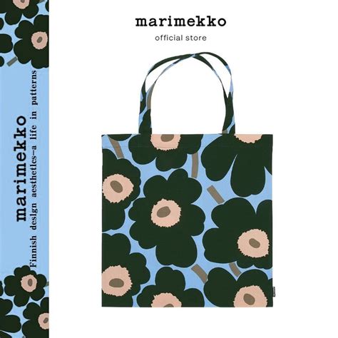 Marimekko Pieni Unikko Bag X Cm Totebag Blue And