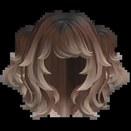 Soft Fluffy Anime Layered Hair Pigtails Brown Roblox Item Rolimon S