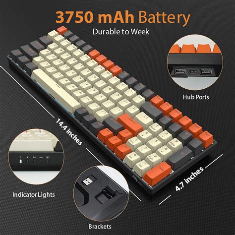 Rk Royal Kludge Rk Wireless Mechanical Keyboard Bluetooth G