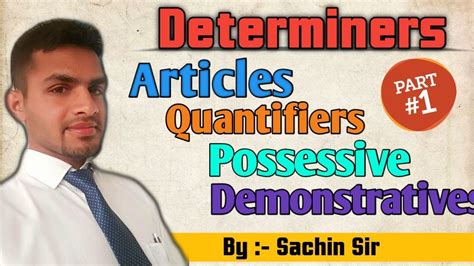 Determiners In English Grammar Articles Demonstratives Possessives And Quantifiers By Sachin