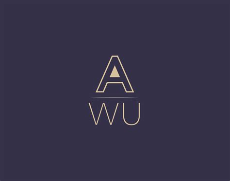 AWU letter logo design modern minimalist vector images 19584497 Vector Art at Vecteezy