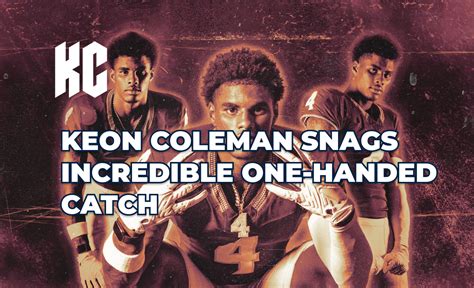 Keon Coleman Keon Coleman Snags Incredible One Handed Catch