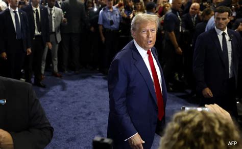 Trump Makes Surprise Spin Room Visit After Debate With Harris