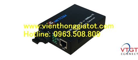 Bộ chuyển đổi Converter quang điện 2 sợi GNETCOM 10 100 1000Mbps