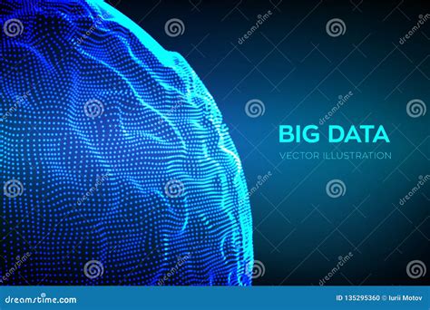 Abstract Bigdata Science Background Sphere Grid Wave Big Data