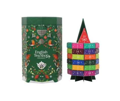 English Tea Shop Advent Tree Kalendarz Adwentowy 25 Piramidek