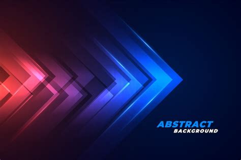 Moving Forward Arrows In Glowing Red And Blue Lights Background Hd