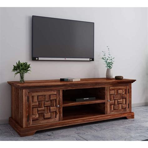 MODERN FURNITURE SHEESHAM Wooden TV Unit for Living Room | Solid Wood ...