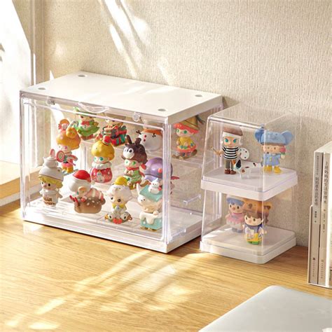 Clear Figurine And Toys Display Case Stackable Storage Style Degree