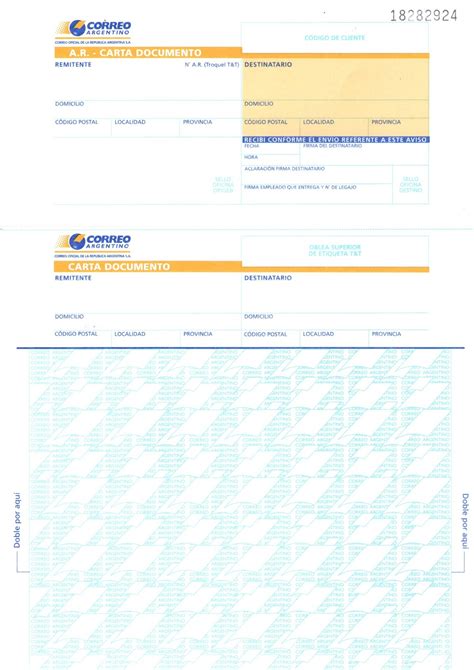 Carta Documento Para Completar E Imprimir Image To U