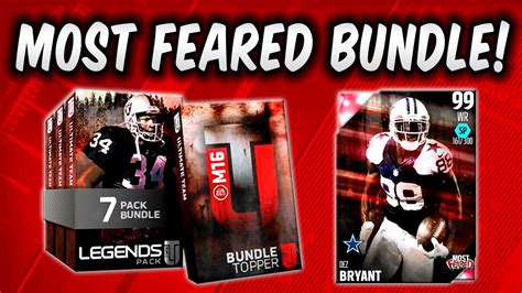 MUT 16 MOST FEARED LEGEND BUNDLE PACK OPENING HUNTING FOR DEZ BRYANT