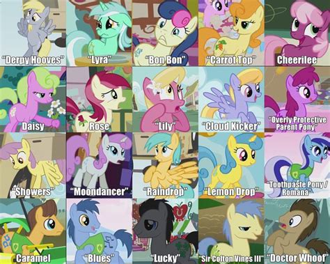 many different pictures of ponies with captions in each one's face and ...